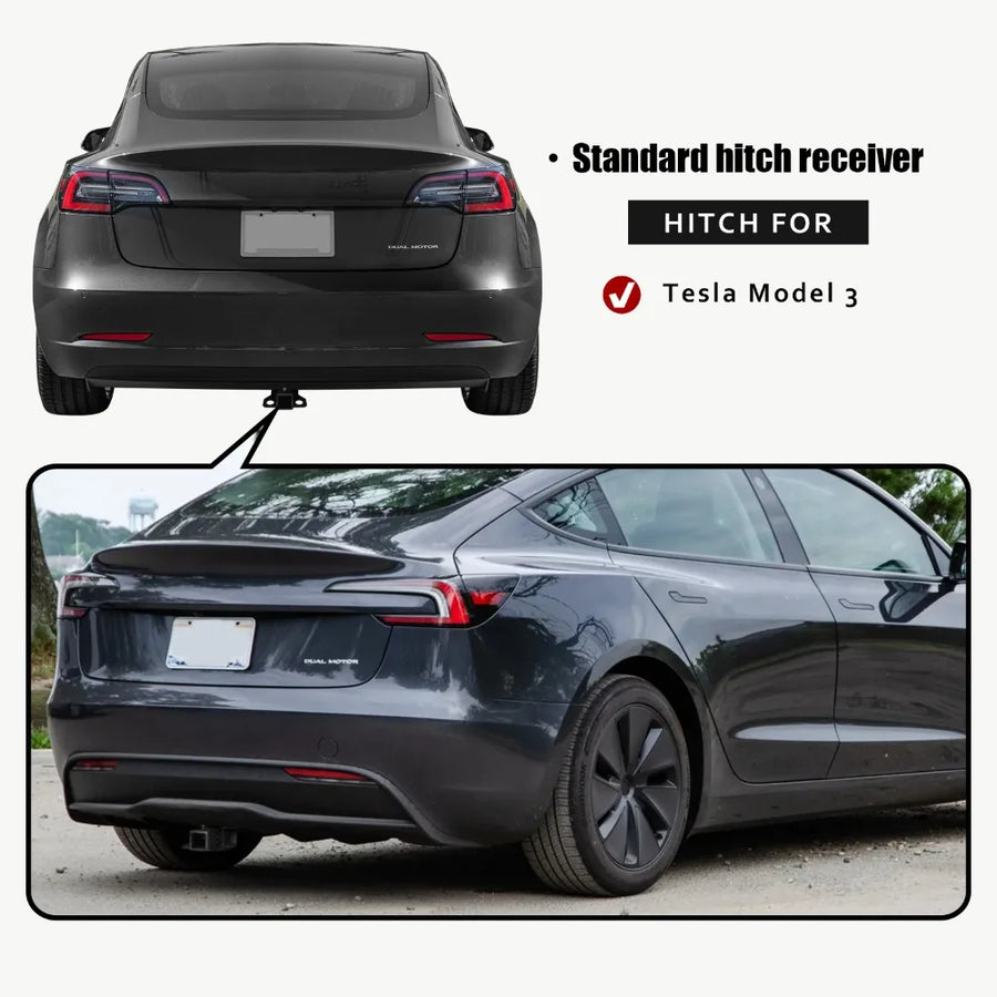 2 in Trailer Hitch Receiver for 2017–2023 Tesla Model 3