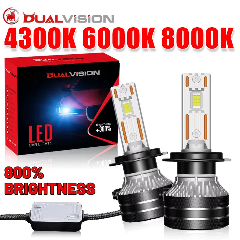 H1/H4/H7/H11/H13/H27 LED Headlight Bulb – 4300K, CANBUS