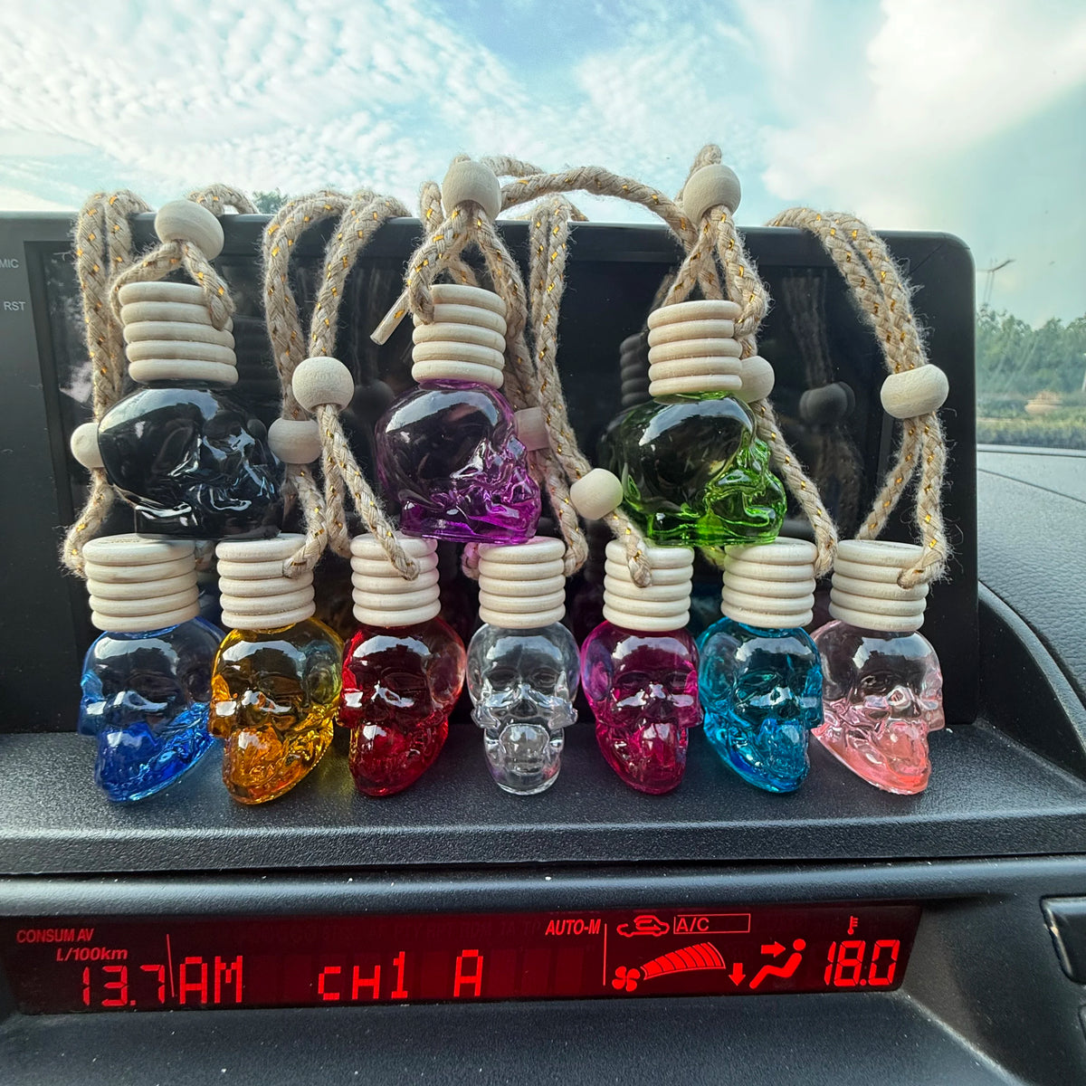 Little Kaizi *Skull Shape *Scented Hanging Car Air Freshener