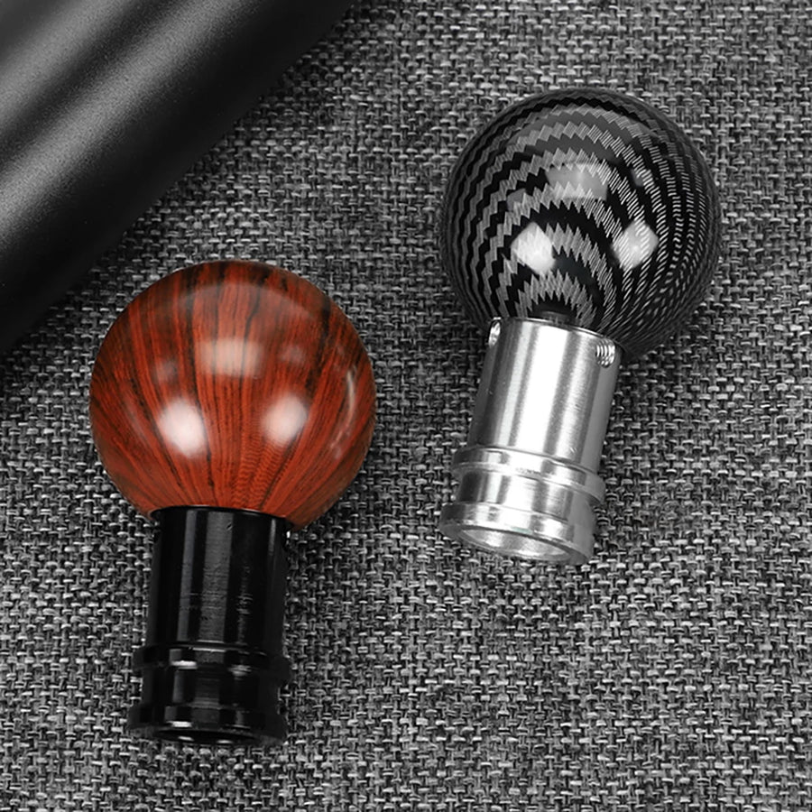 Universal Wood-Grain & Carbon-Fiber Shift Knob