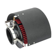 Universal High-Flow Cold Air Intake Filter with Stainless Steel Heat Shield