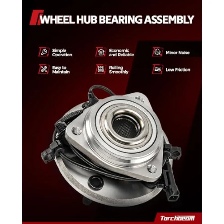 Pair Front Wheel Hub Bearing Assembly for Ram 1500 2019-2022 1500 Classic