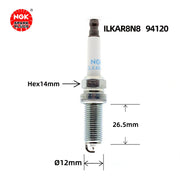 Ngk Iridium Spark Plug ILKAR8N8 94120 ILKAR8N8-94120-IS