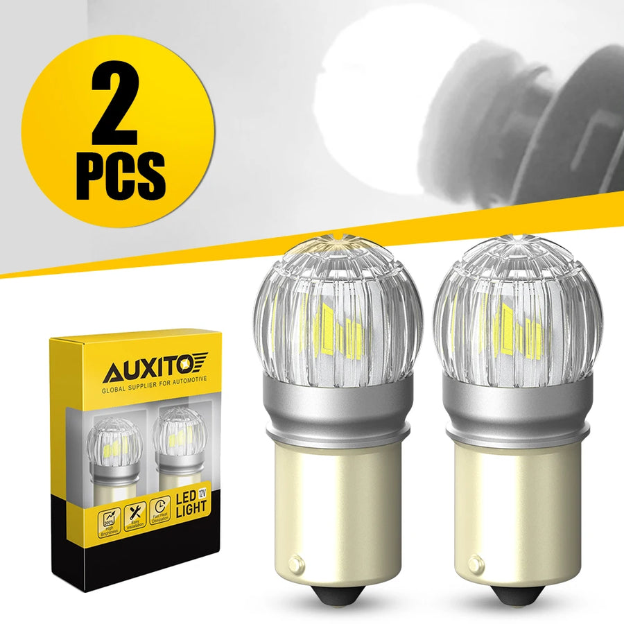2-Piece 1156 LED Reverse/DRL Light Bulb – Amber/Yellow/White