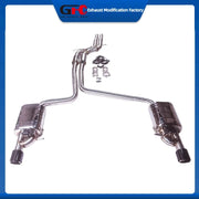 304 Stainless Steel Valved Cat-Back Exhaust System for Audi A6 2009-2018
