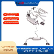 Valved Cat-Back Exhaust System for Mercedes-Benz CLA 200/CLA 250 C117 2014-2019