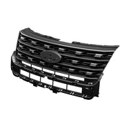 Gloss Black Upper Grille for 2016–2017 Ford Explorer