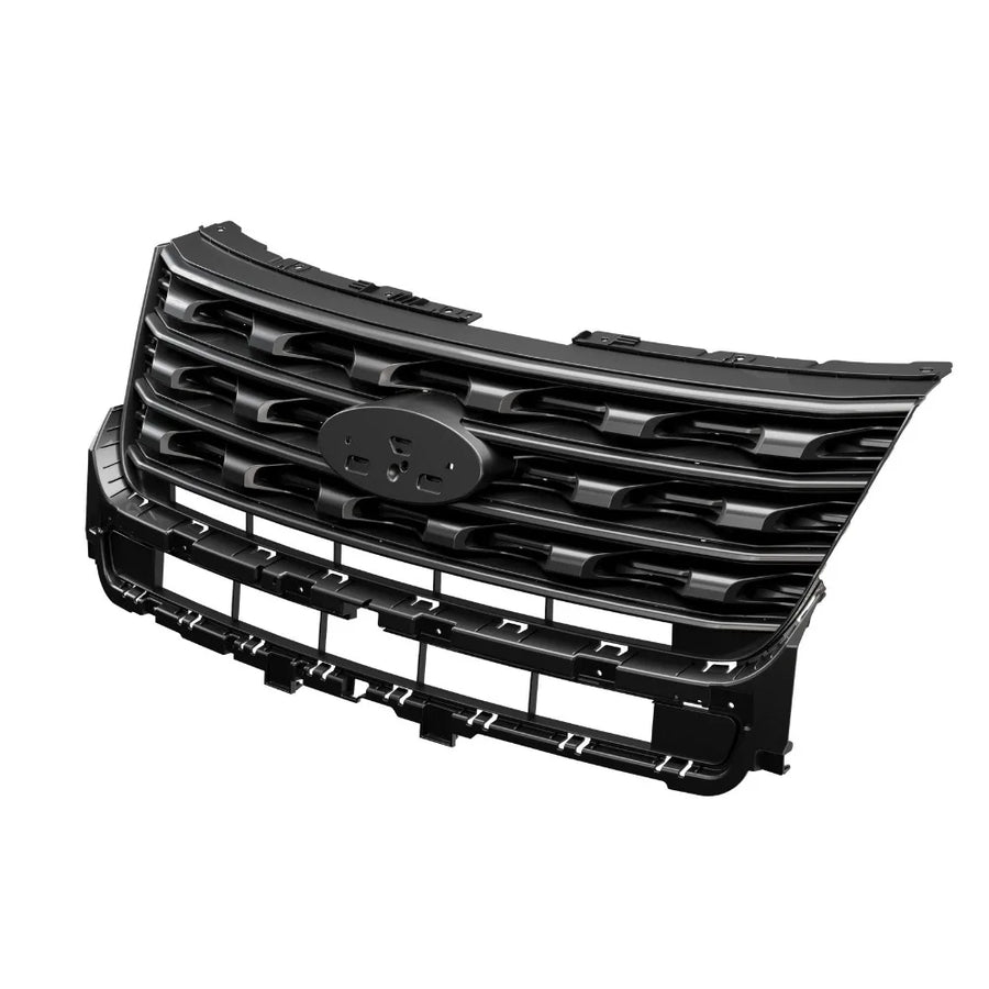 Gloss Black Upper Grille for 2016–2017 Ford Explorer