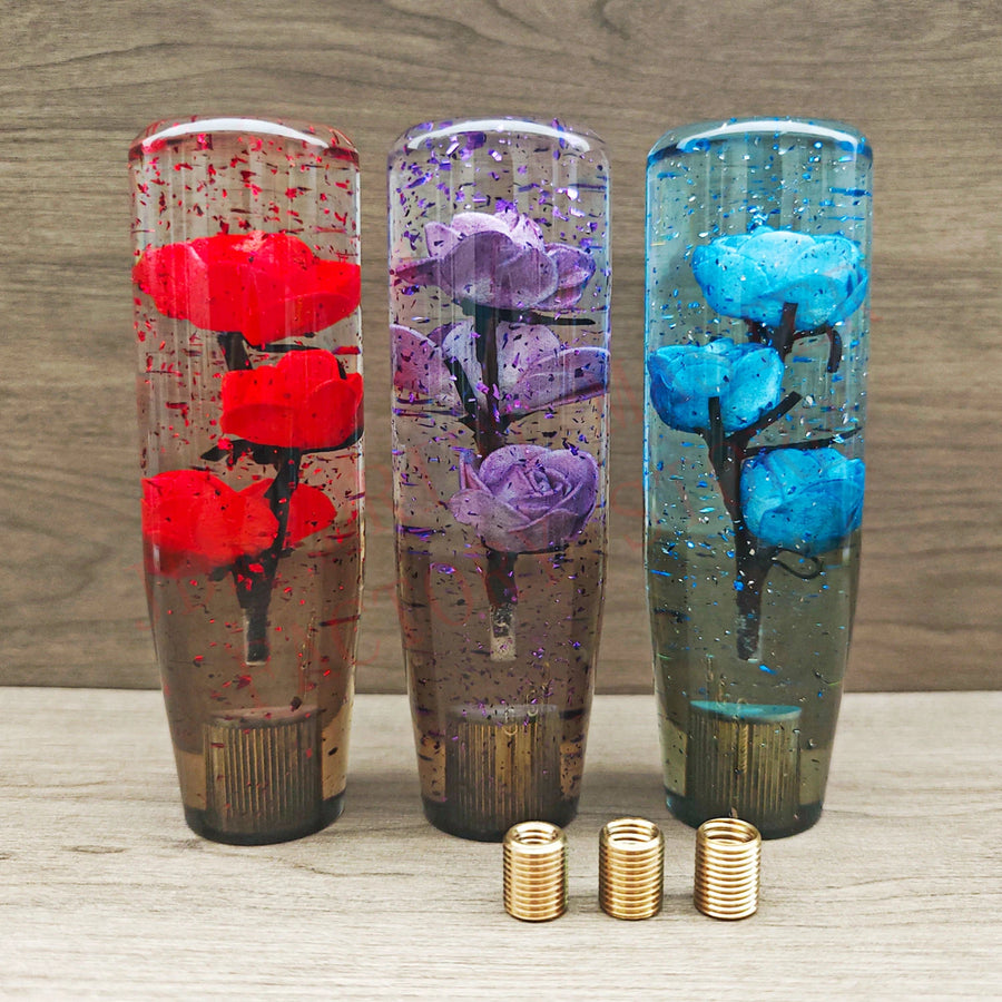 15cm Acrylic Flower Manual Gear Shift Knob
