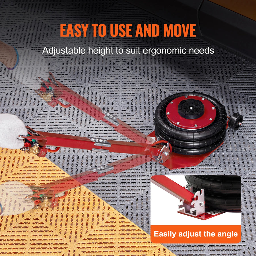 3/5-Ton Triple-Bag Pneumatic Air Jack with Wheels