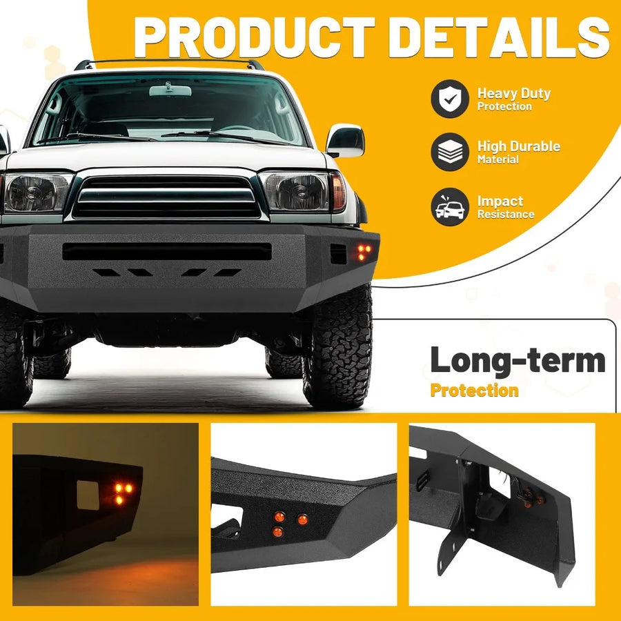 Full-Width Steel Front Bumper for 1996–2002 Toyota 4Runner