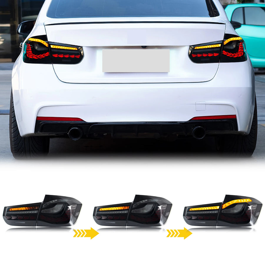 BMW F30/F80 GTS-Style Sequential LED Tail Light Pair – 2013–2018