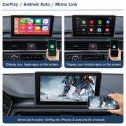 Wireless CarPlay and Android Auto Interface for Audi A4, A5, Q5 and Q7 2016–2019