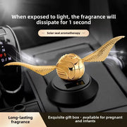 Solar-Powered Rotating Car Aroma Diffuser
