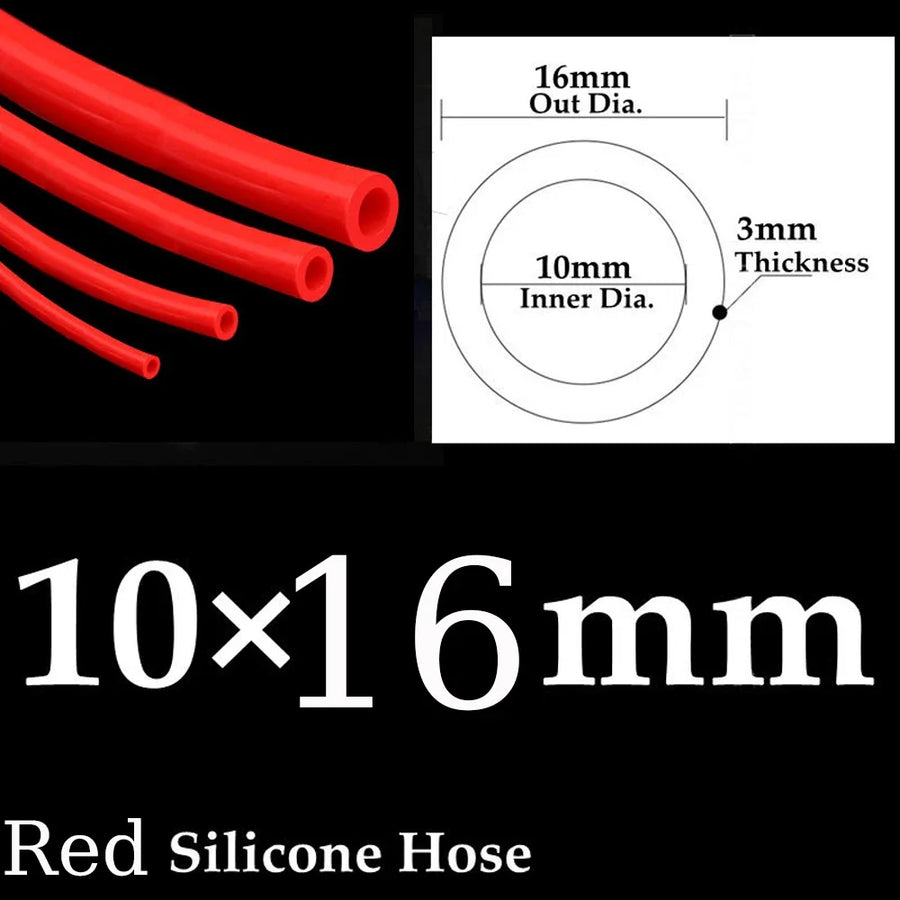 Universal Silicone Vacuum Hose, 3-14mm Size Options