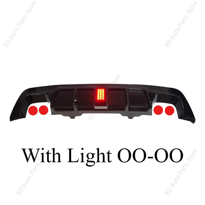 Rear Bumper Diffuser with Light Option for BMW 5 Series E60 M Sport