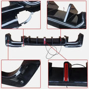 Rear Bumper Diffuser with Brake Lights for BMW X3 M Sport 2018-2021