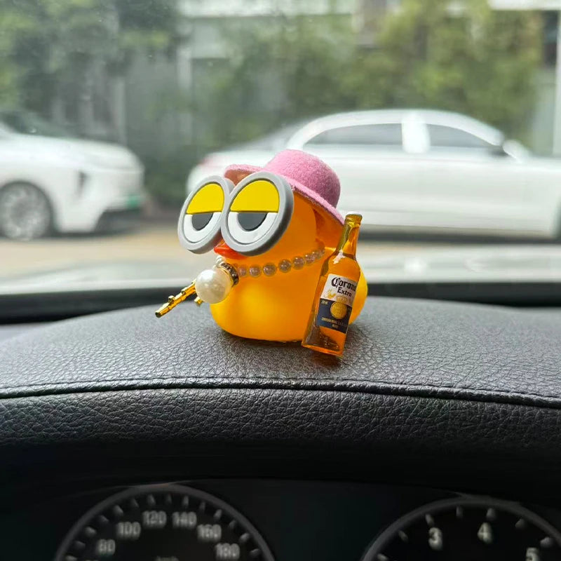 Funny Rubber Duck Dashboard Ornament – Single Set