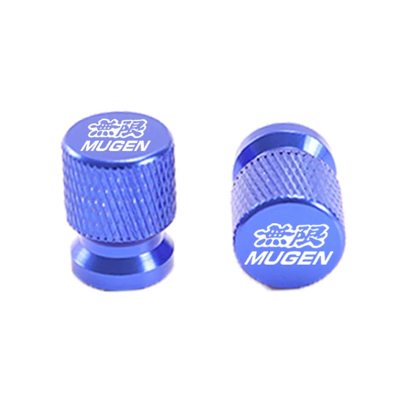 T6061 Aluminum Tire Valve Caps – Honda/Mugen-Style Colors