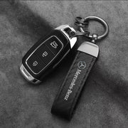 Leather Logo Keychain Pendant for Mercedes-Benz – Multiple Designs