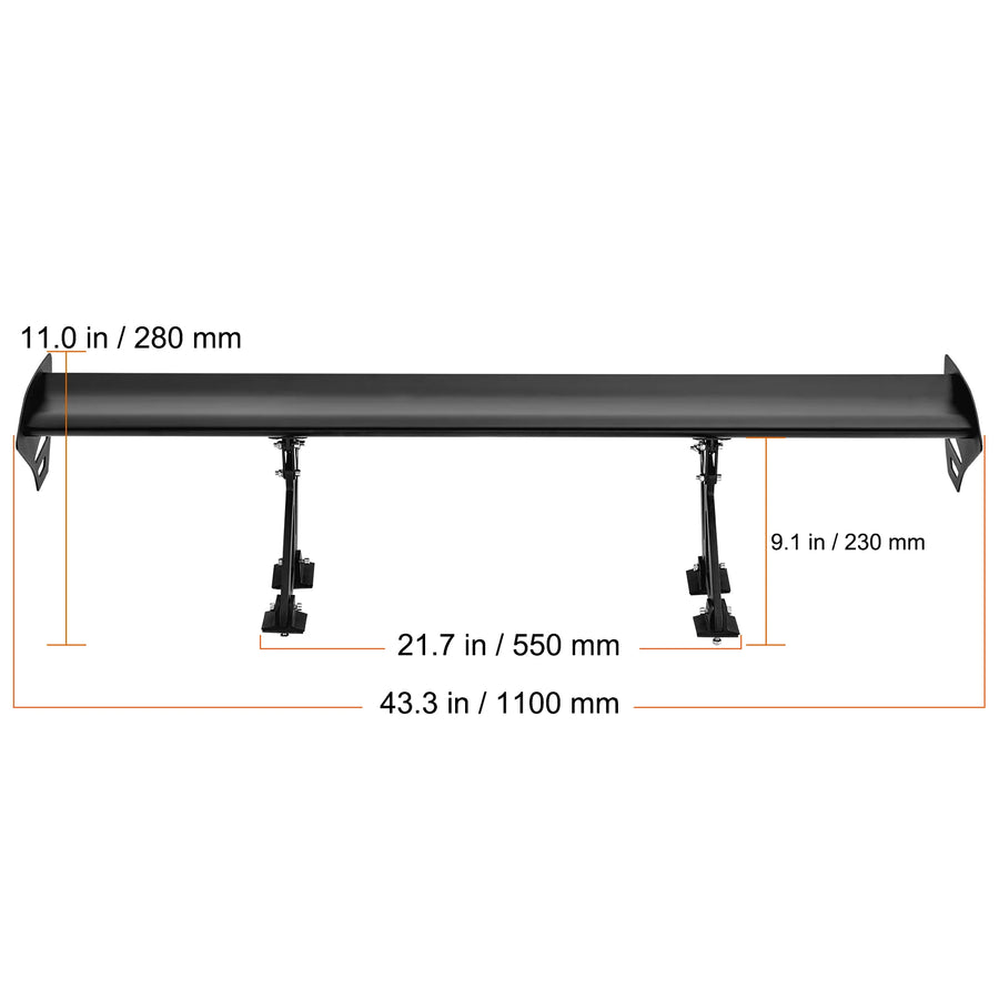53.1-Inch Universal Double-Deck GT Rear Wing
