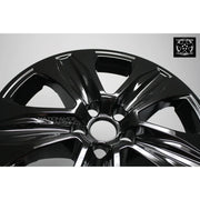 Black Wheel Skin & Hub Cap Set for 2020–2025 Toyota Highlander