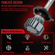 H4/9003/HB2 Headlight Bulb Pair – 120W – 6500K