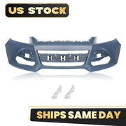 Primed Front Bumper Cover Kit for 2013–2016 Ford Escape, No Sensor Holes