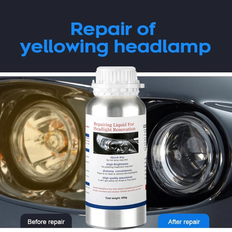 Headlight Lens Restoration & Polishing Fluid – 800mL