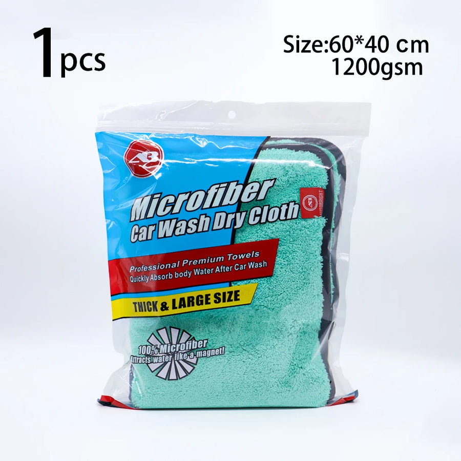 1200 GSM Microfiber Car Drying Towel - Size Options