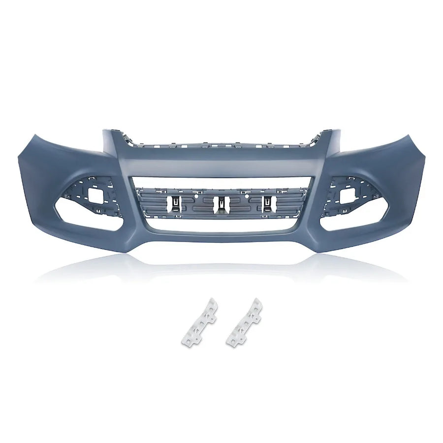 Primed Front Bumper Cover Kit for 2013–2016 Ford Escape, No Sensor Holes
