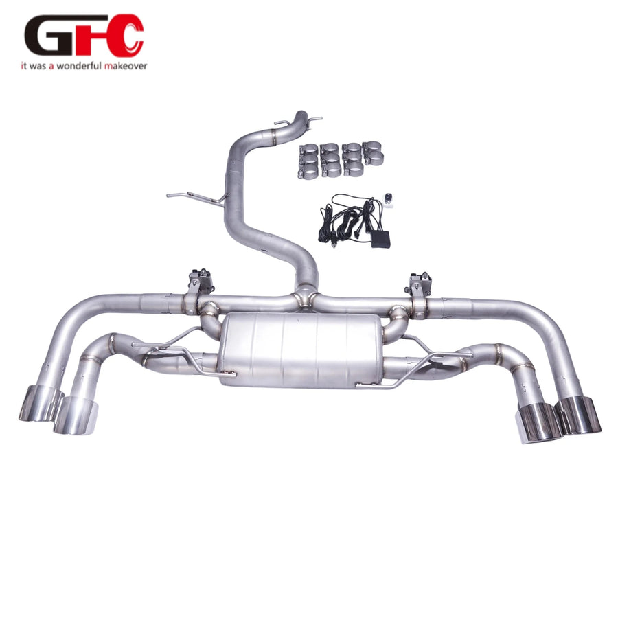 304 Stainless Steel Catback Exhaust System for Audi TT Mk2 2.0T 2007-2014
