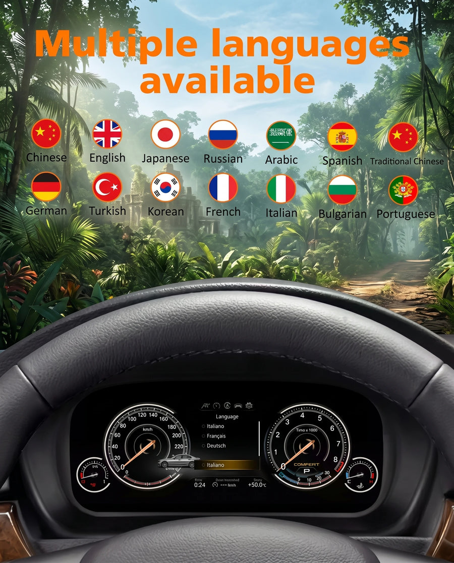 12.3-Inch Digital Gauge Cluster for BMW X5 E70/X6 E71 2006–2013