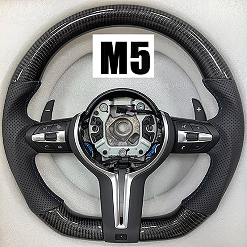 BMW F-Series Carbon-Fiber D-Shape Steering Wheel with Paddles