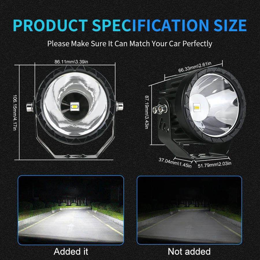 LED Auxiliary Driving Light – Spot/Flood Combo