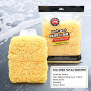 Dual-Sided Faux Wool Car Wash Mitt - 26 x 19 cm
