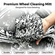 Microfiber Wheel Cleaning Mitts for Rims & Spokes