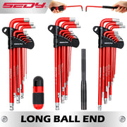 30-Piece Long-Arm Ball-End Hex and Torx Key Set