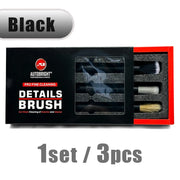 3-Piece Detailing Brush Set for Vents, Trim & Wheels