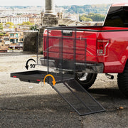 500 lb Folding Hitch Cargo Carrier with Loading Ramp