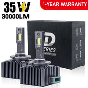 2-Piece D1S/D2S/D3S/D4S/D5S/D8S LED Headlight Conversion Bulb – 6000K, CANBUS