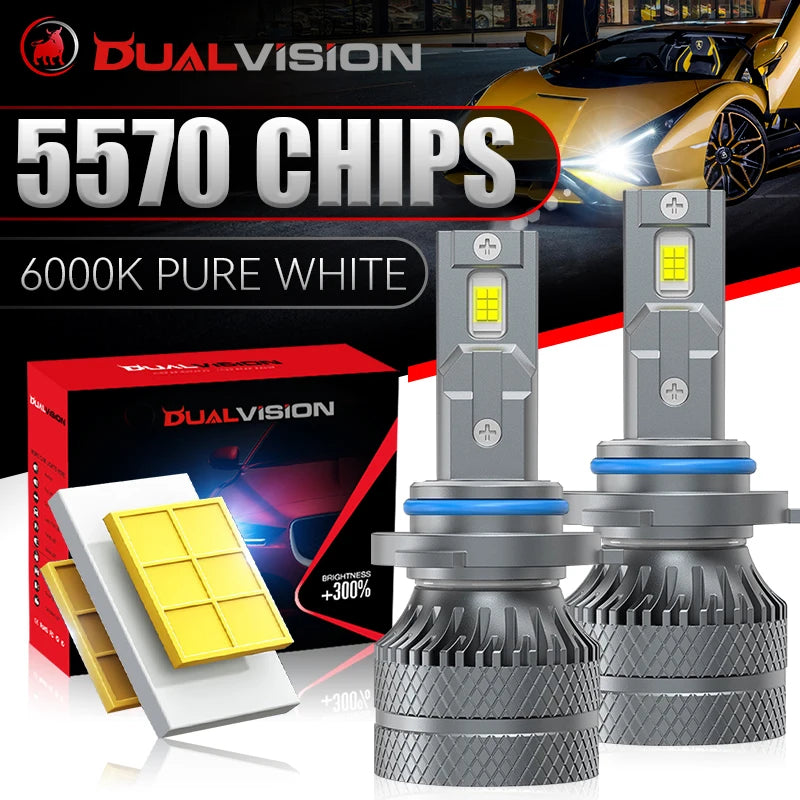 H1/H4/H7/H11/9005/9006 LED Headlight Bulb – 6000K, CANBUS