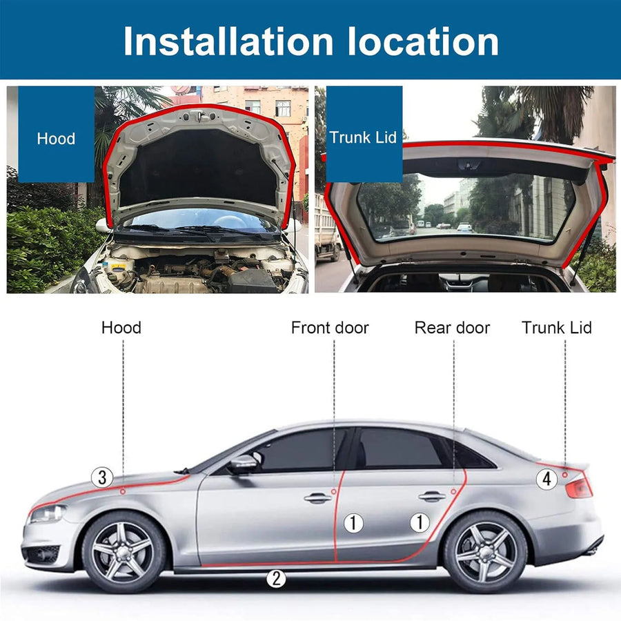 Universal Door Weatherstrip Seal – 6M