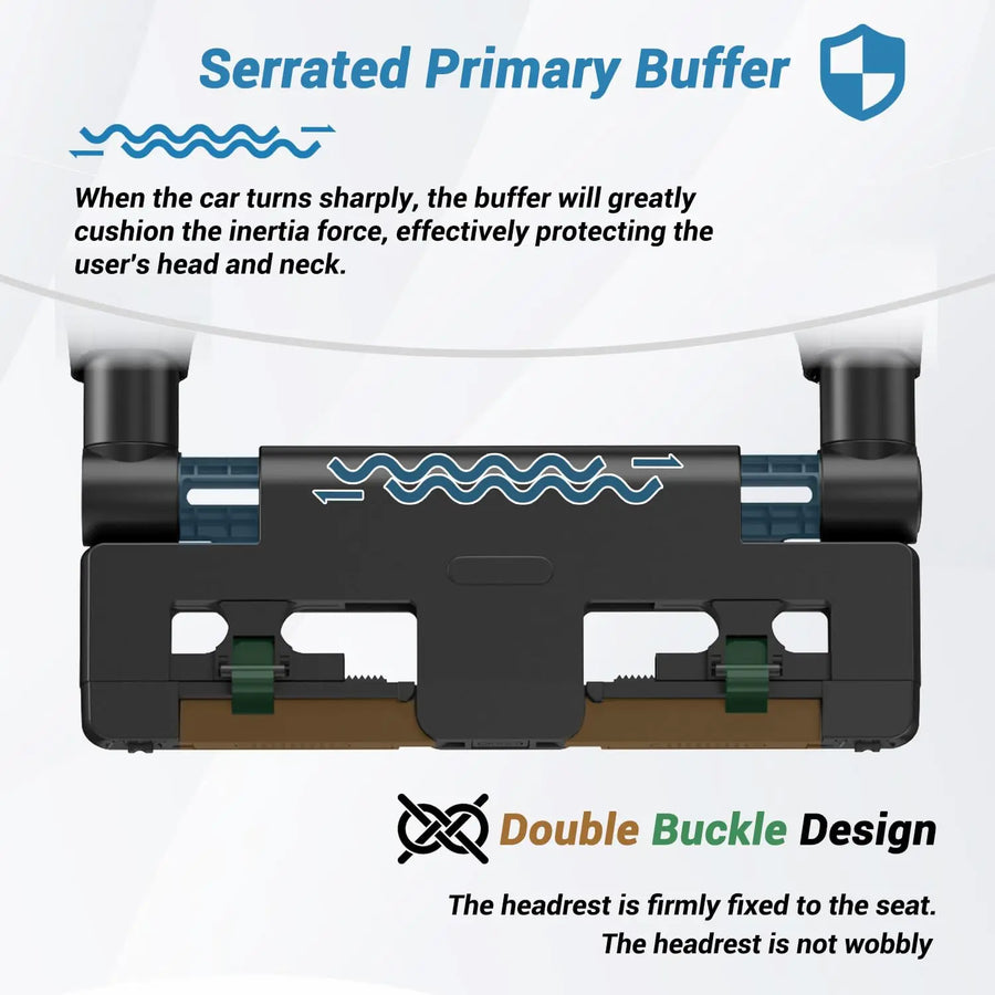 Universal Memory-Foam Car Neck and Headrest Pillow