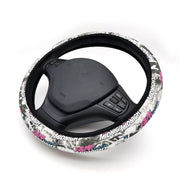 Hokkaido Wave and Sakura 38 cm Steering Wheel Cover