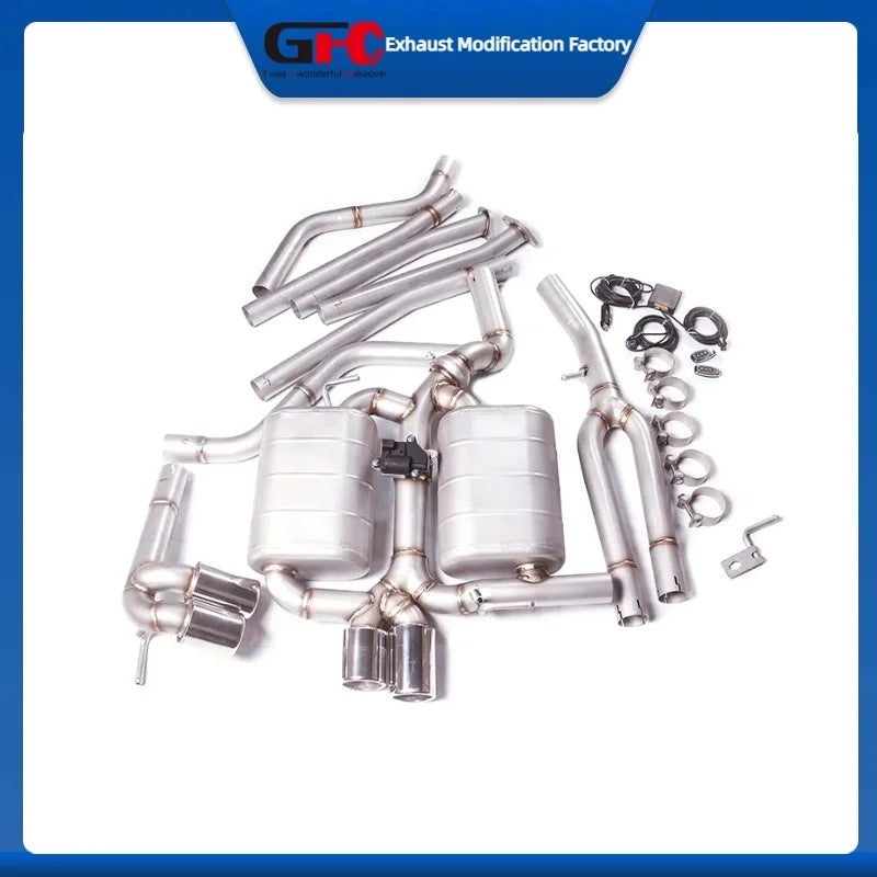 304 Stainless Steel Valved Cat-Back Exhaust System for BMW 3 Series
