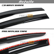 Wavy-Style Window Visors for 2012–2015 Honda Civic Sedan – 4 Pieces