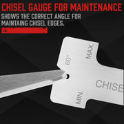 16-Piece Punch and Chisel Set with Gauge