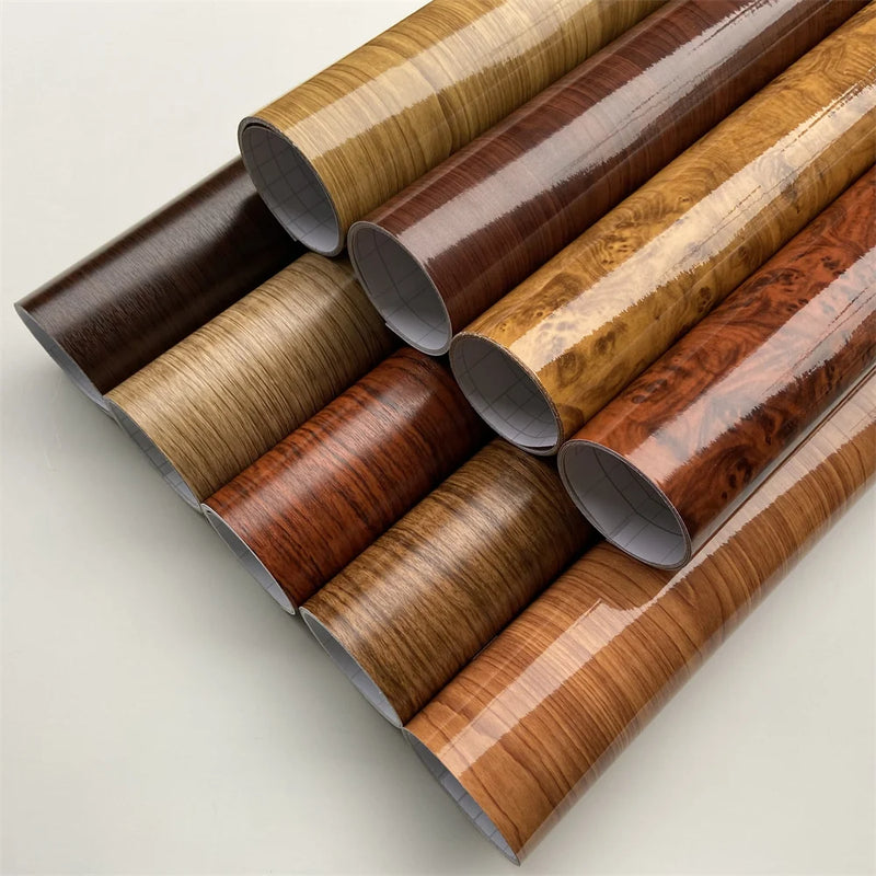 Self-Adhesive Wood-Grain Vinyl Wrap Film