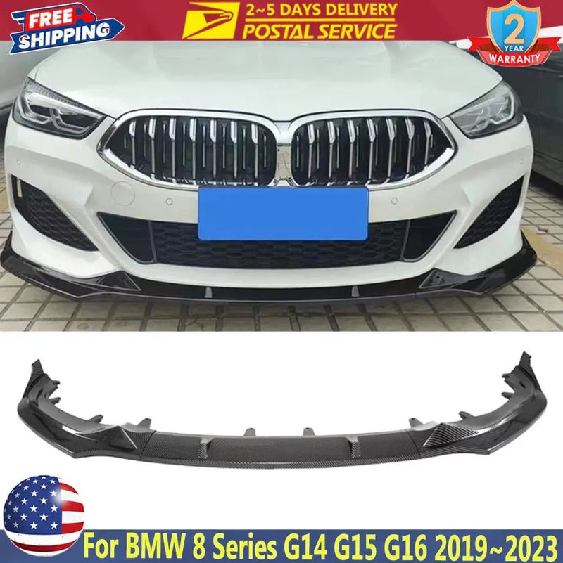 GT-Style Front Bumper Lip for BMW 8 Series G14/G15/G16 2019-2023